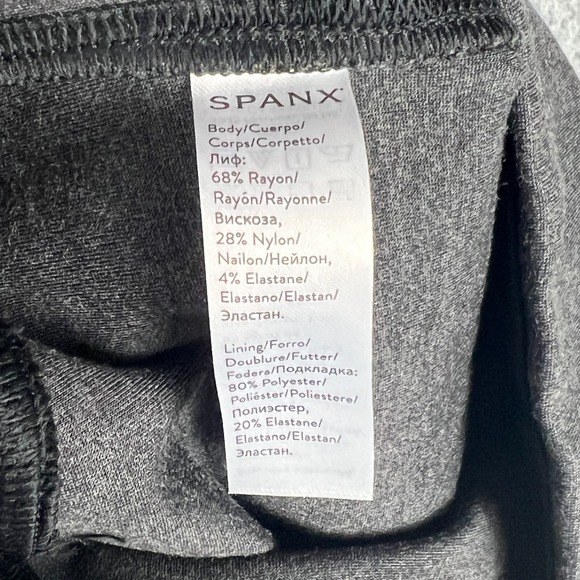 Ponte Ankle Split Hem Pants by Spanx - Women's Shapewear Leggings - Size XL Grey - Picture 9 of 11